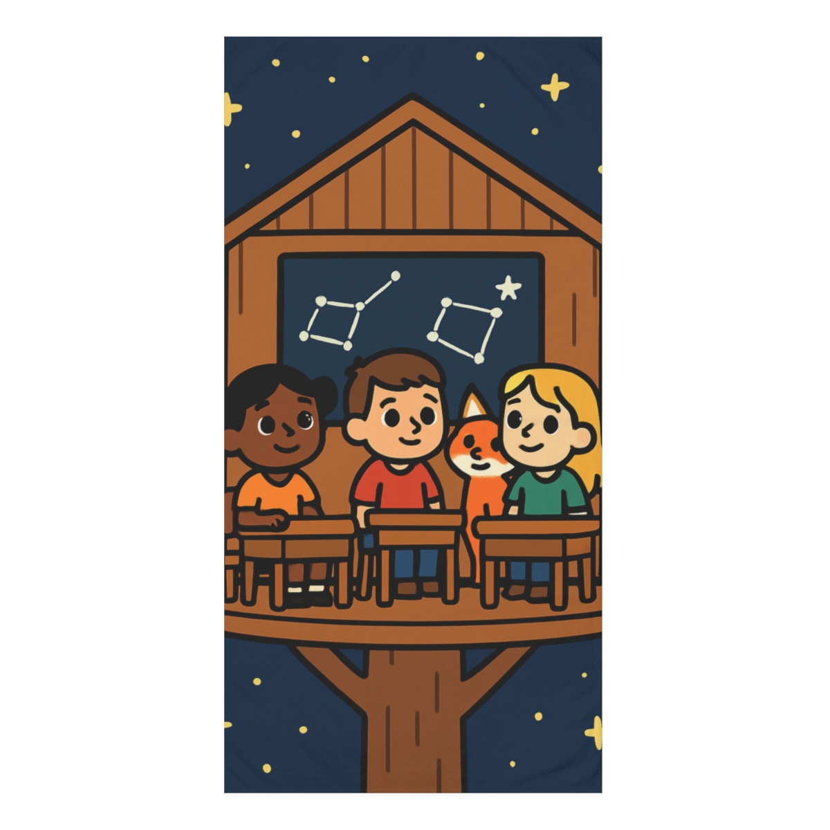 Starlight Treehouse Classroom stylish beach towels