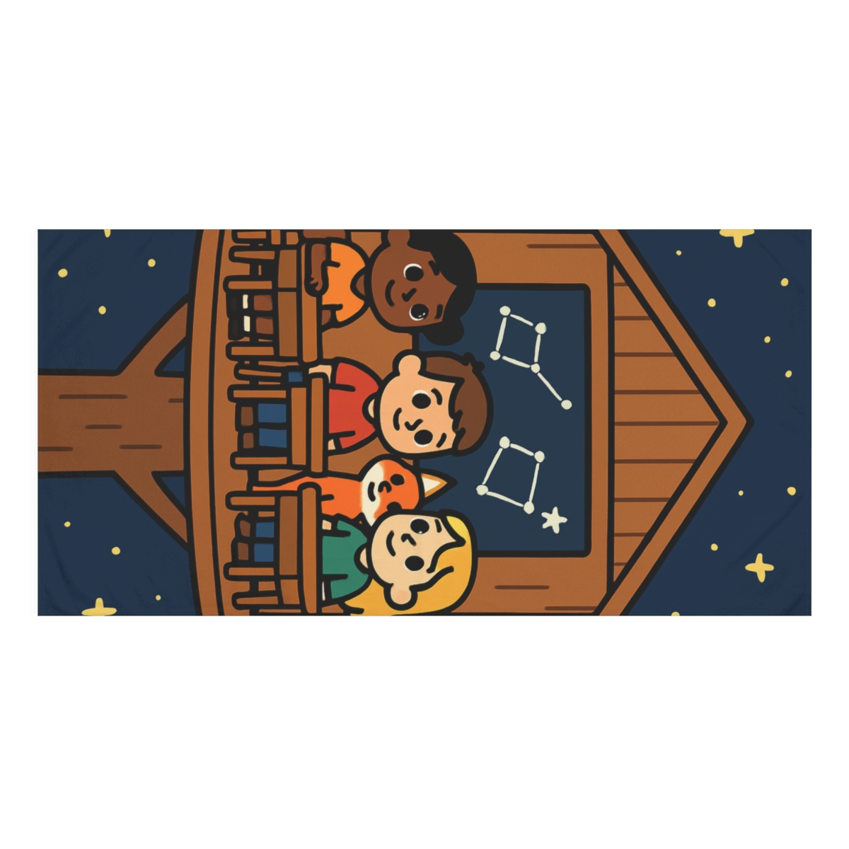 Starlight Treehouse Classroom stylish beach towels