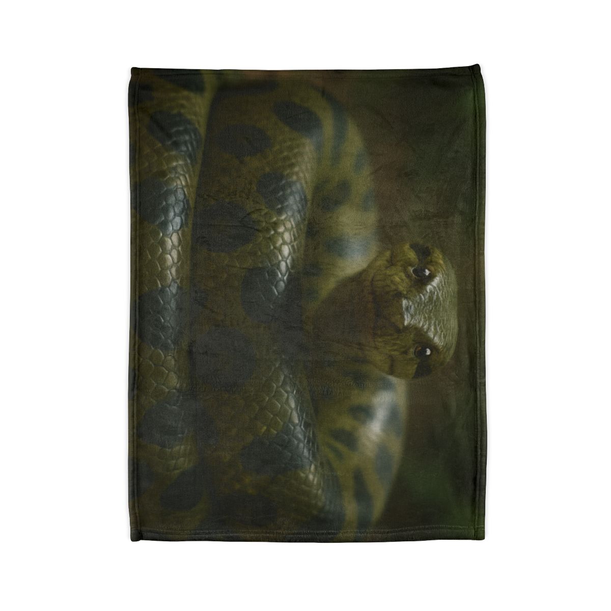 Starlit Coil Green Anaconda decorative home blankets