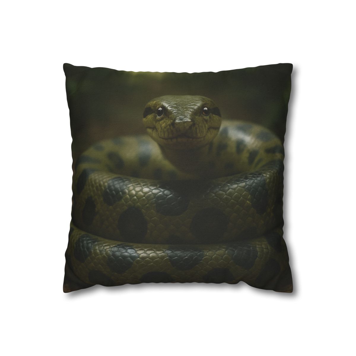 Starlit Coil Green Anaconda stylish decorative pillowcases