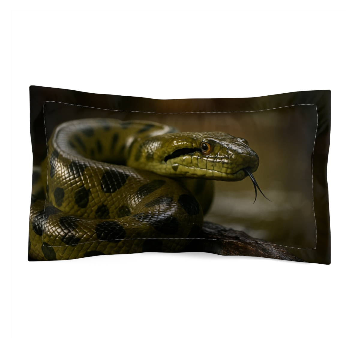 Starlit Coil Green Anaconda trendy accent pillows