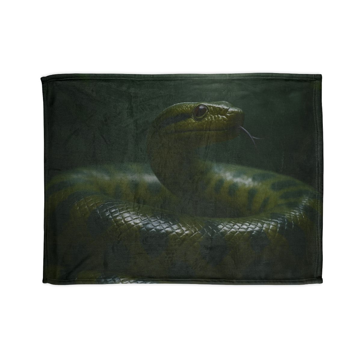 Starlit Coil Green Anaconda trendy patterned blankets