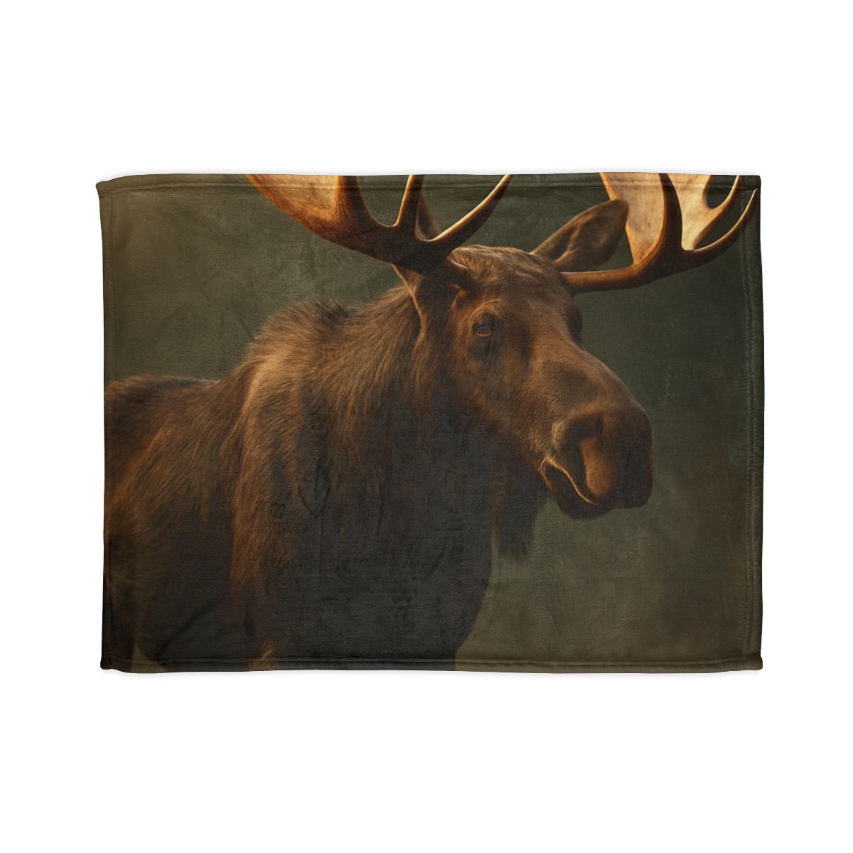 Starlit Crown Moose soft fleece blankets