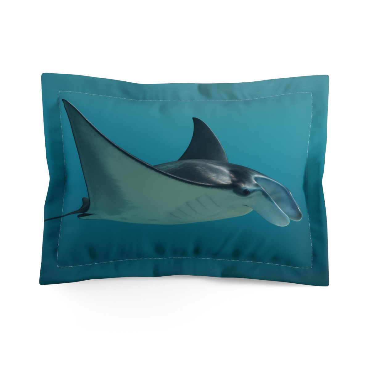 Starlit Current Manta Ray designer printed pillows