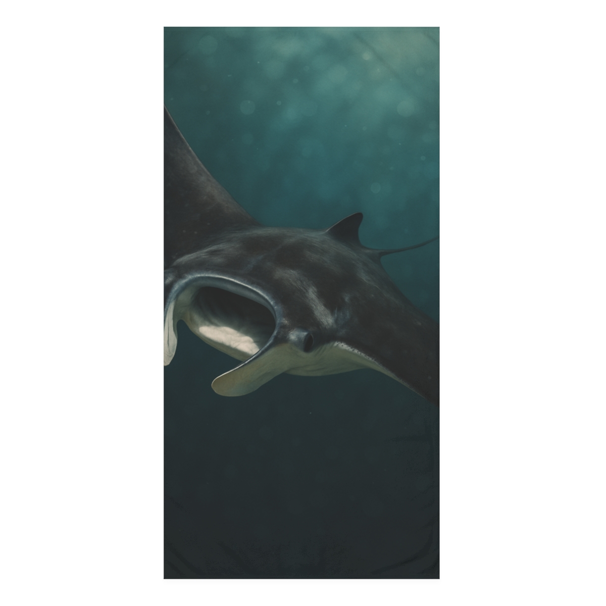 Starlit Current Manta Ray designer printed towels