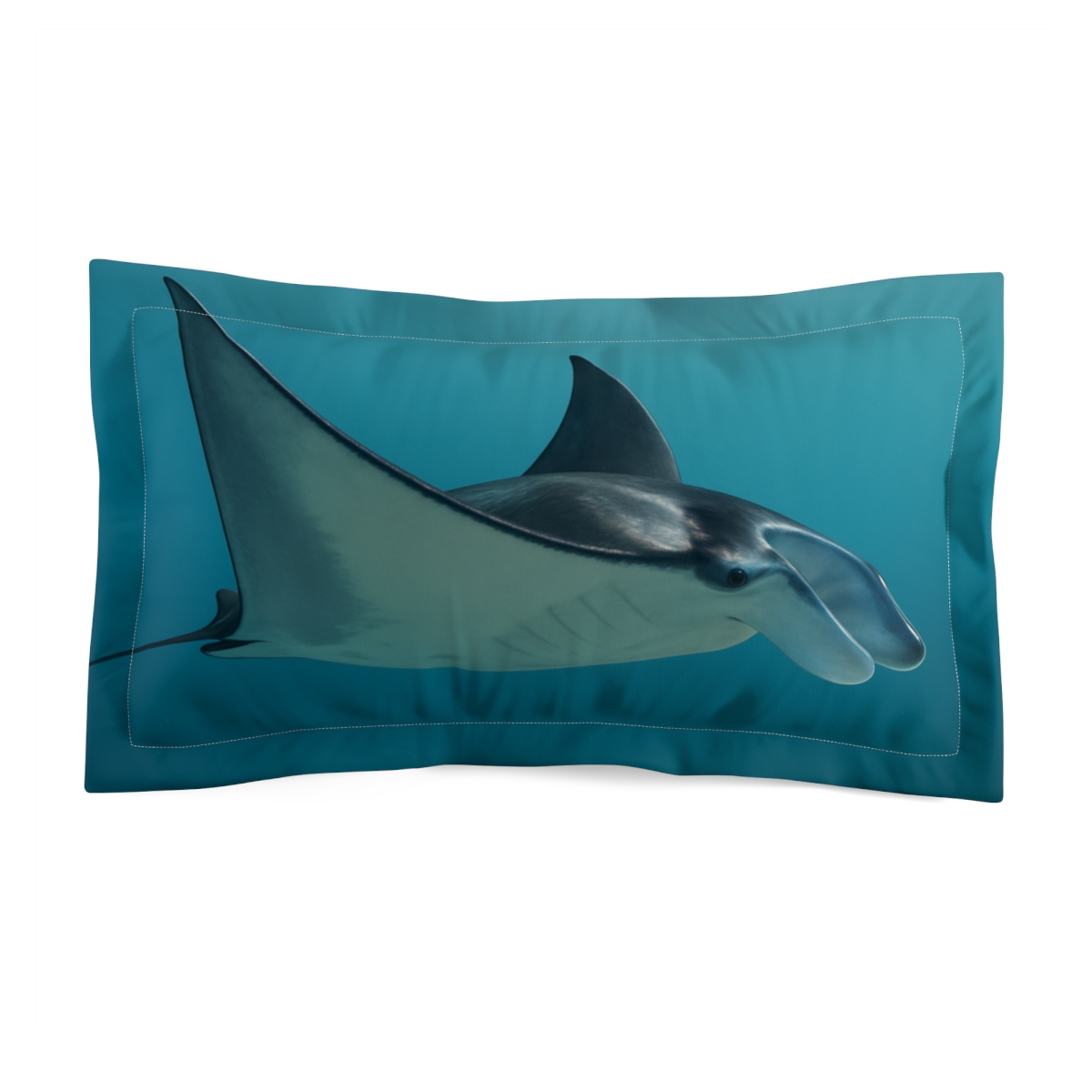Starlit Current Manta Ray designer printed pillows