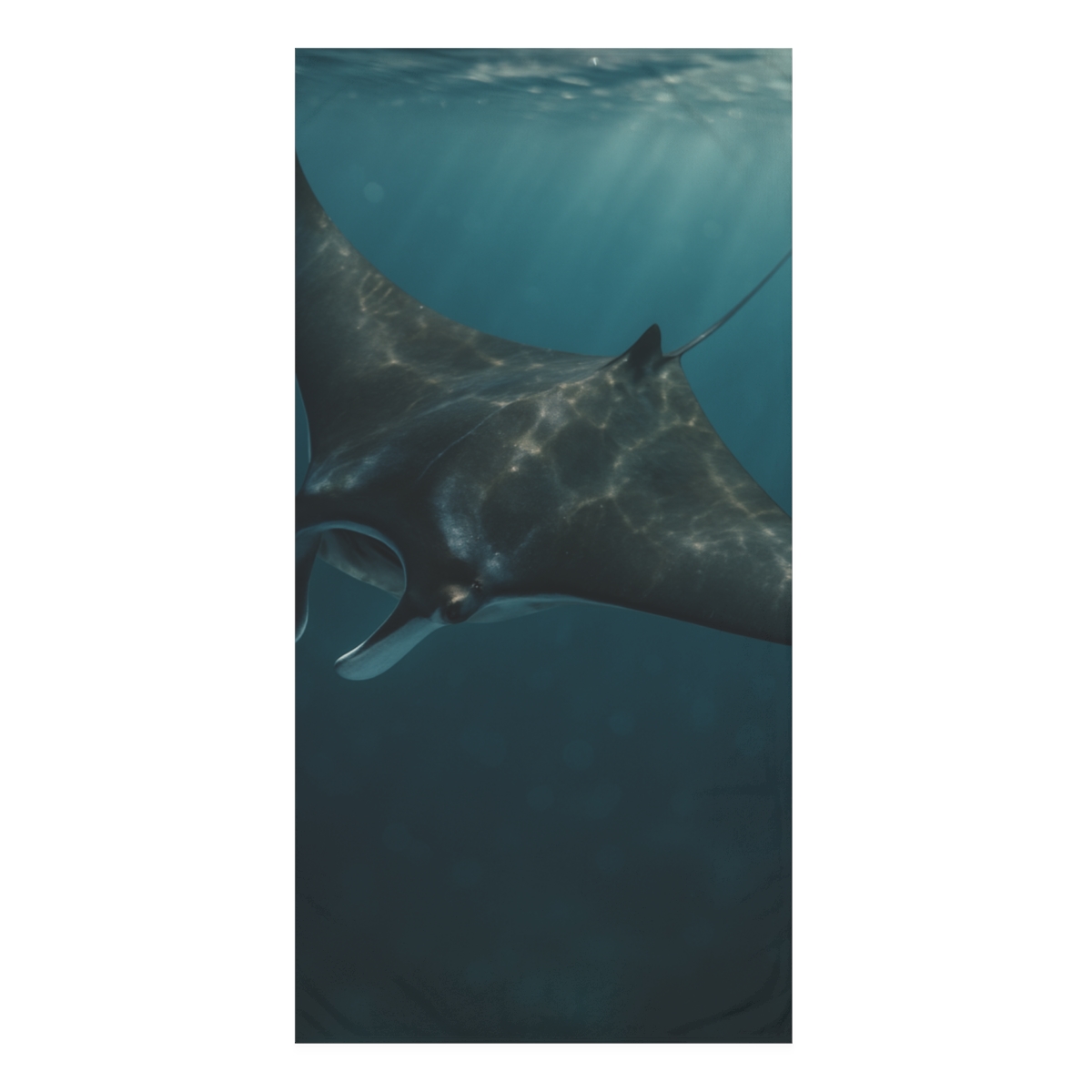 Starlit Drift Giant Manta Ray comfortable face towels