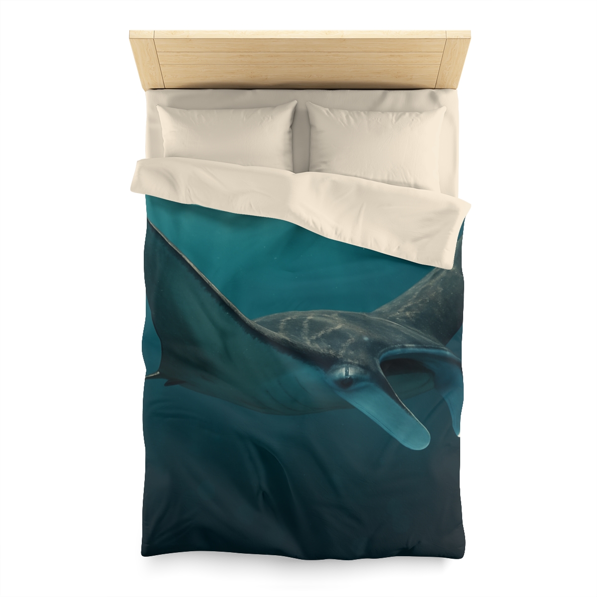 Starlit Drift Manta Ray custom duvets