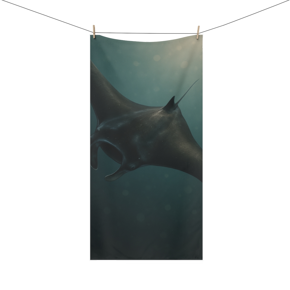 Starlit Drift Manta Ray stylish beach towels