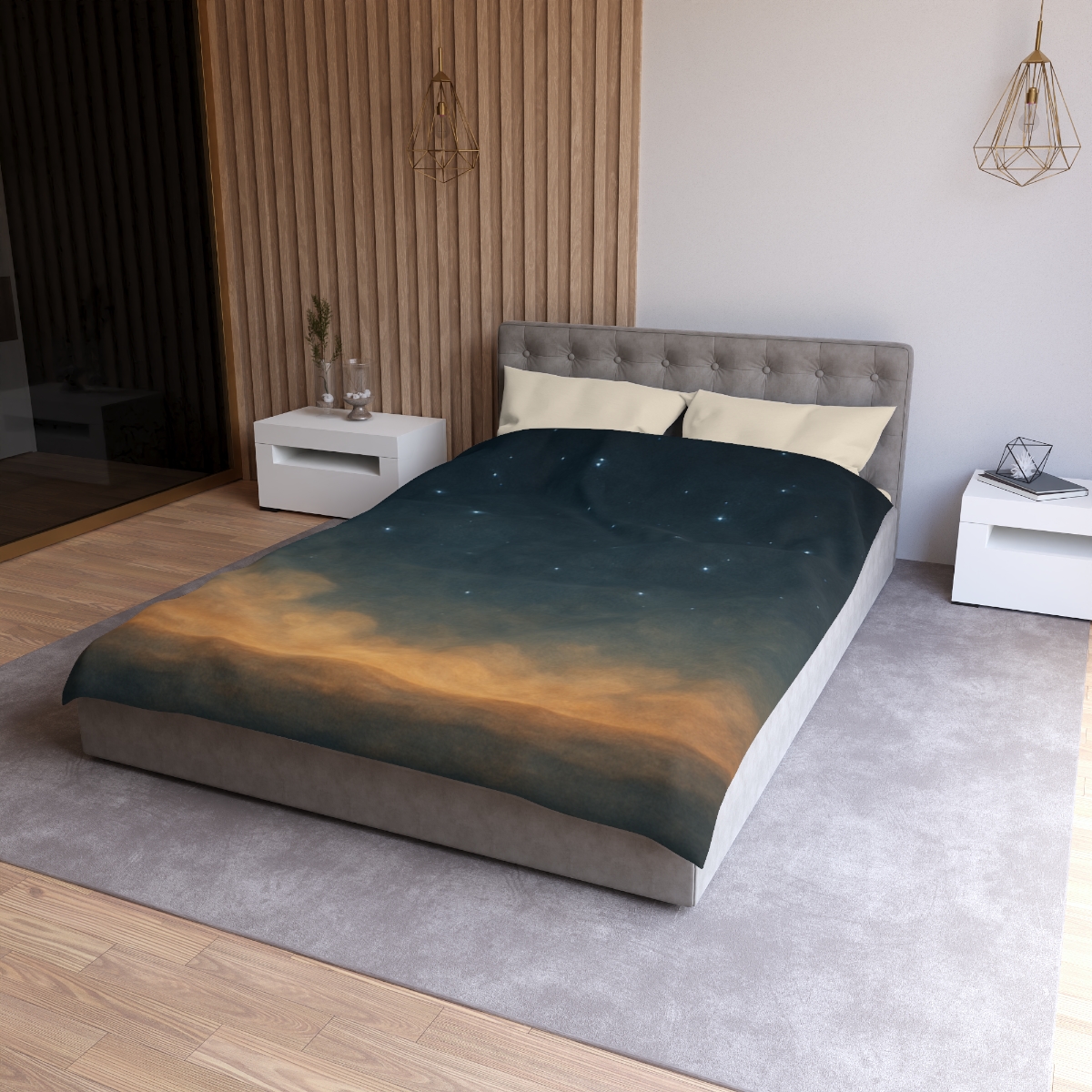 Starlit Dust Horizon personalized bedding duvets