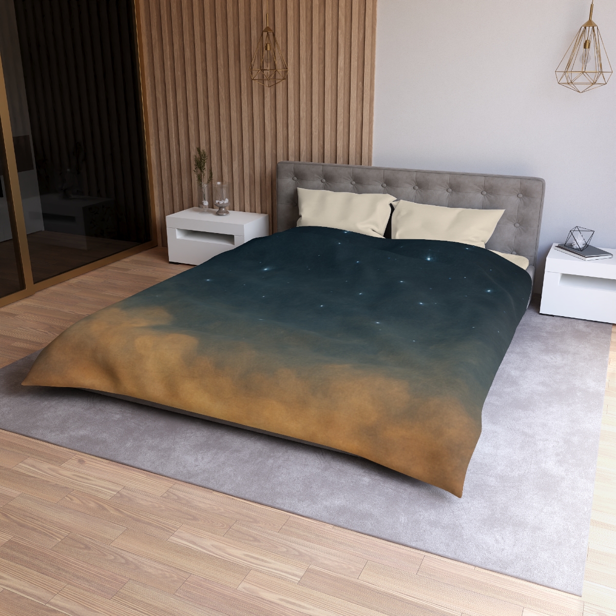 Starlit Dust Horizon personalized bedding duvets