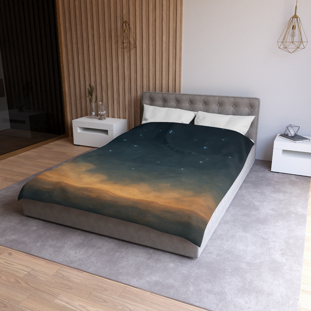 Starlit Dust Horizon personalized bedding duvets