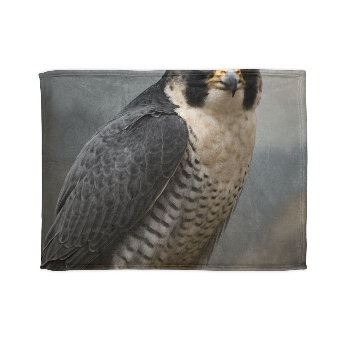 Starlit Focus Peregrine Falcon soft fleece blankets