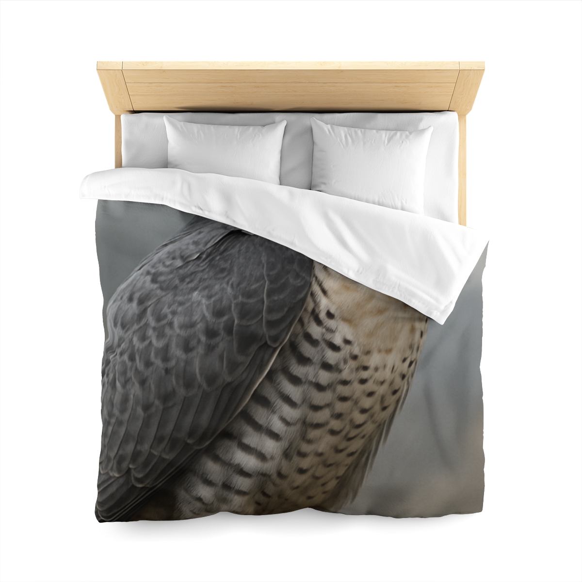 Starlit Focus Peregrine Falcon personalized bedding duvets