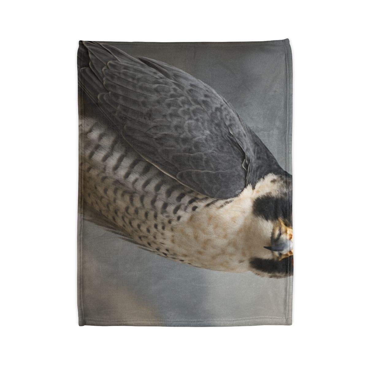 Starlit Focus Peregrine Falcon soft fleece blankets