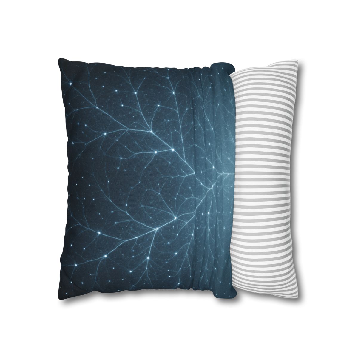 Starlit Fractal Canopy soft cotton pillow cases