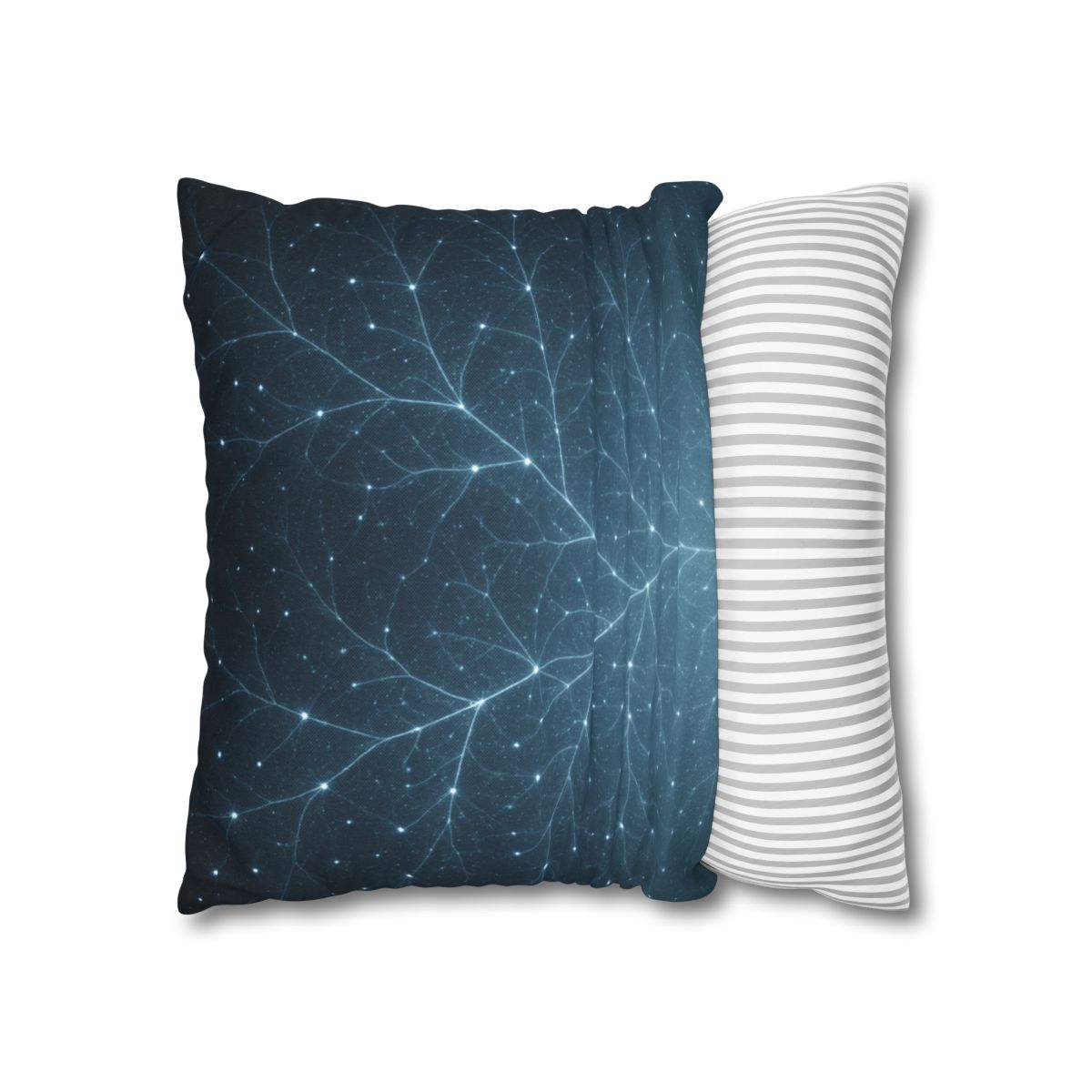 Starlit Fractal Canopy soft cotton pillow cases
