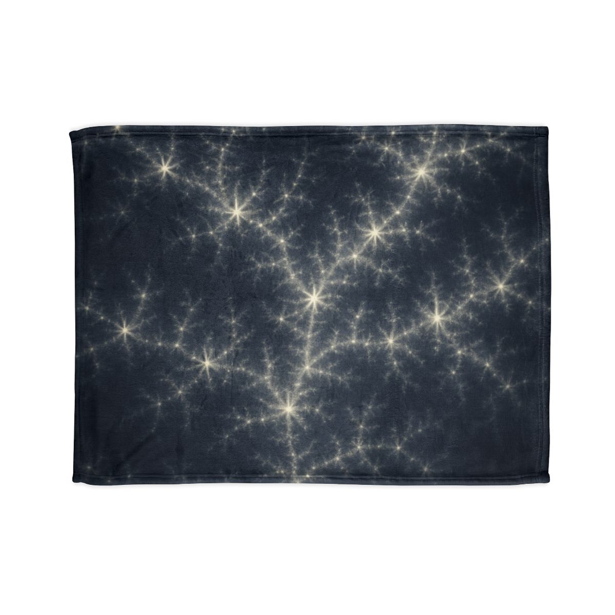 Starlit Fractal Cluster Drift stylish throw blankets