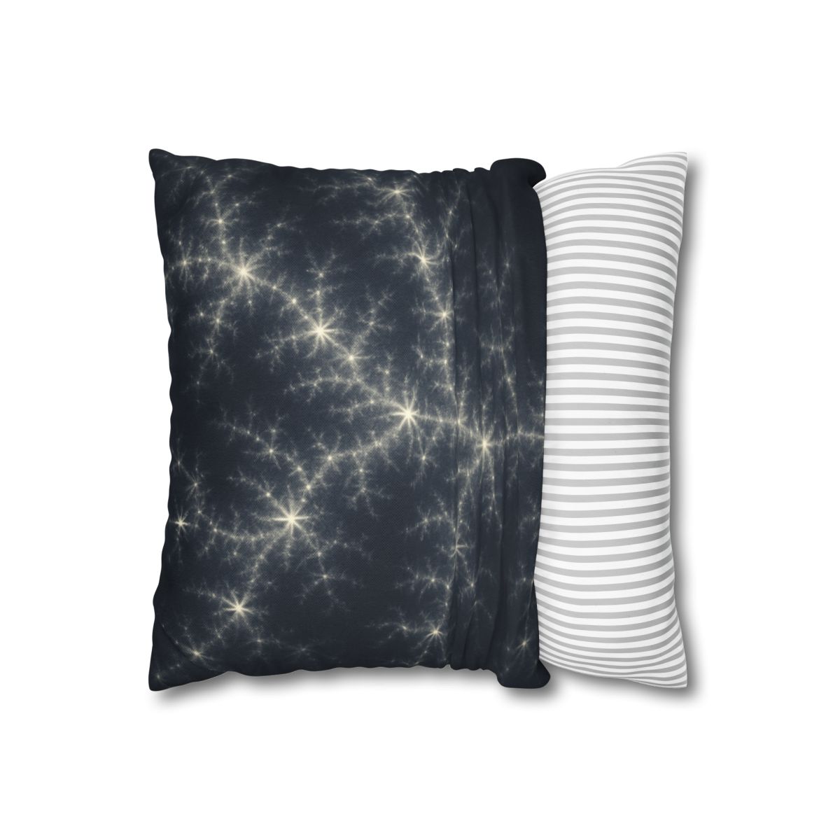 Starlit Fractal Cluster Drift stylish decorative pillowcases