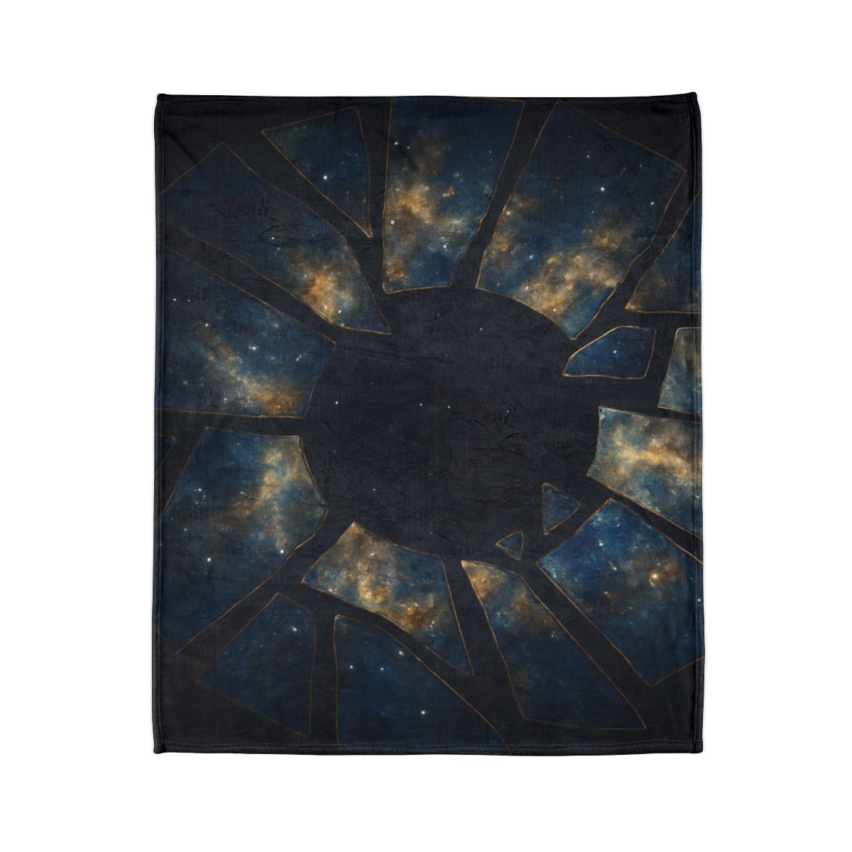 Starlit Fracture Mosaic decorative home blankets