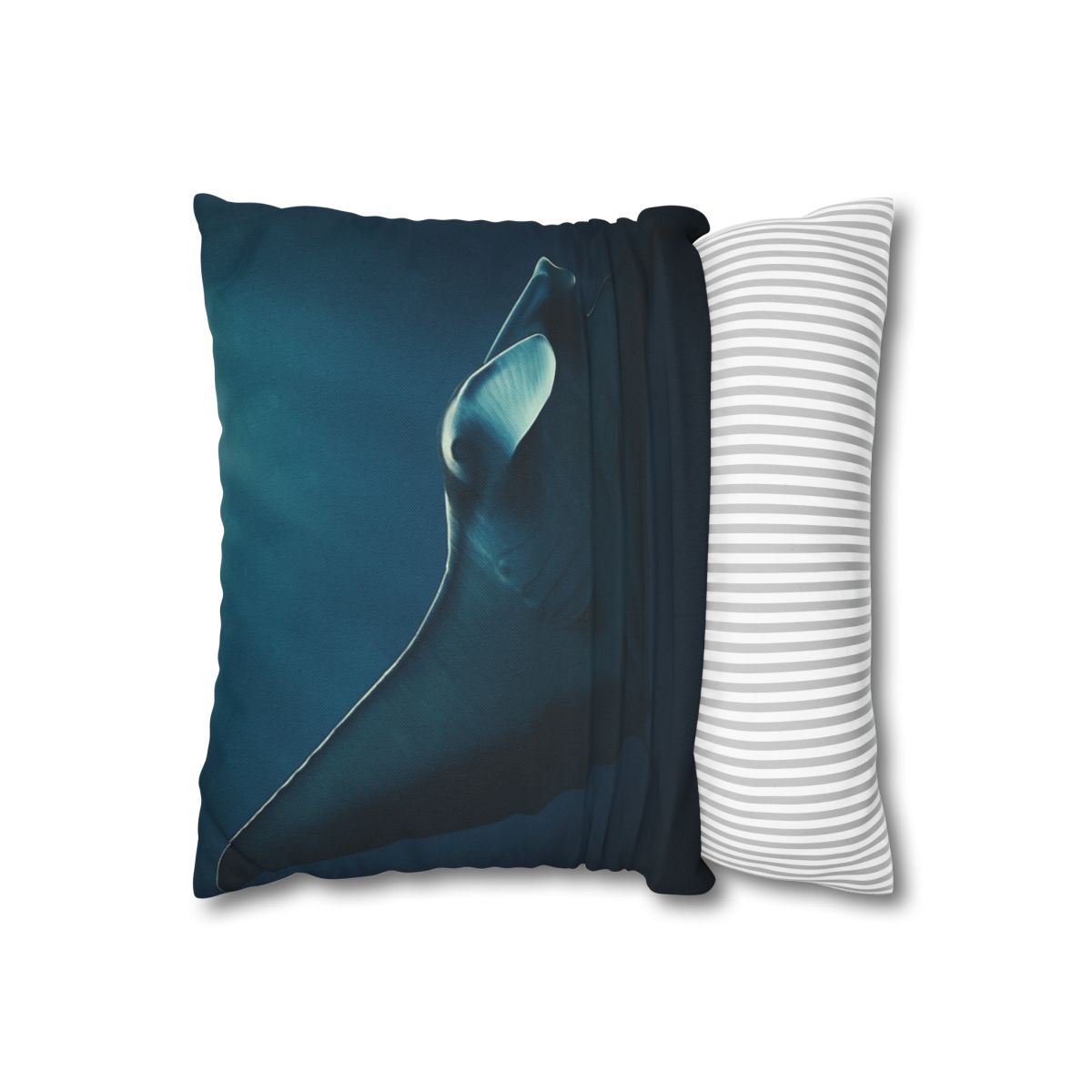 Starlit Glide Manta Ray stylish decorative pillowcases