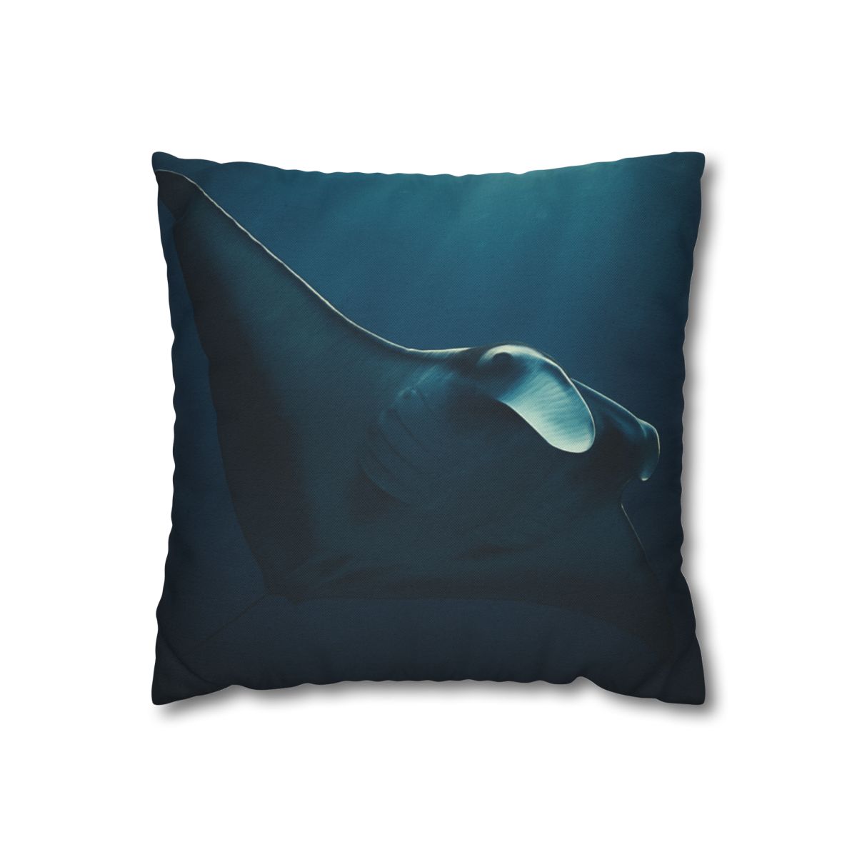 Starlit Glide Manta Ray stylish decorative pillowcases