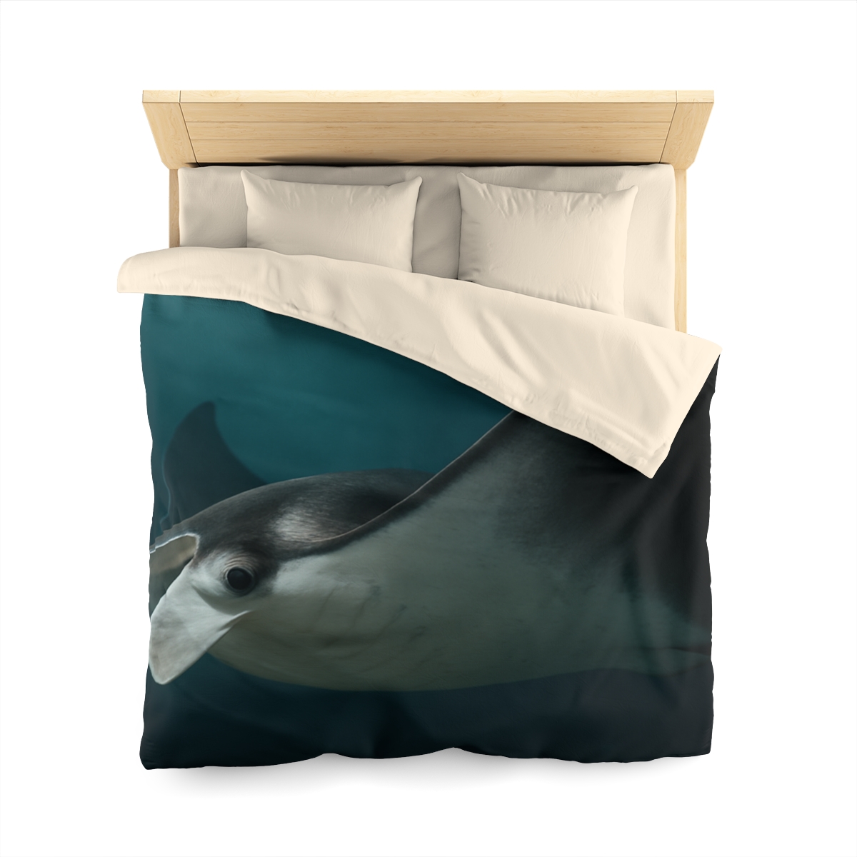 Starlit Glide Manta Ray stylish duvet covers