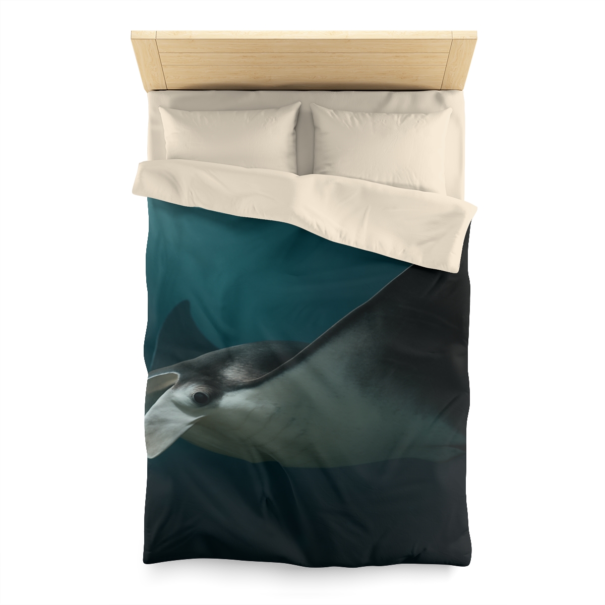 Starlit Glide Manta Ray stylish duvet covers