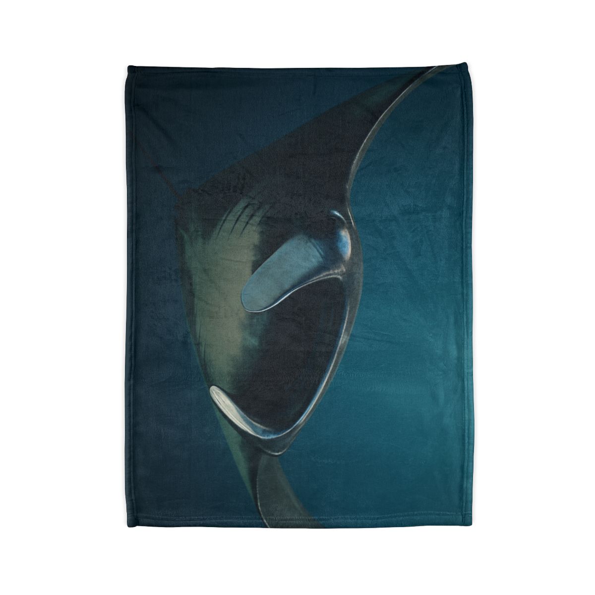 Starlit Glide Manta Ray soft fleece blankets