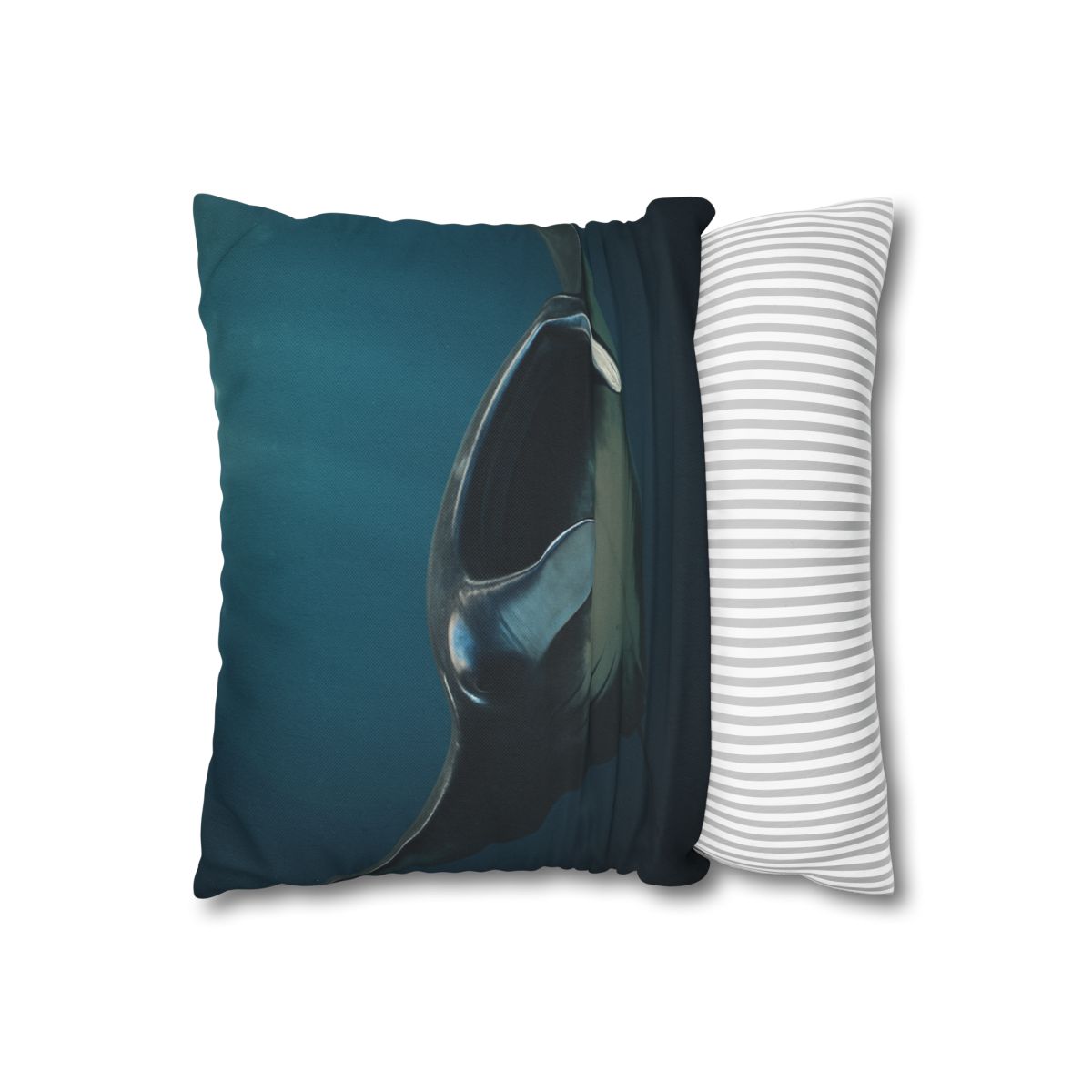 Starlit Glide Manta Ray soft cotton pillow cases
