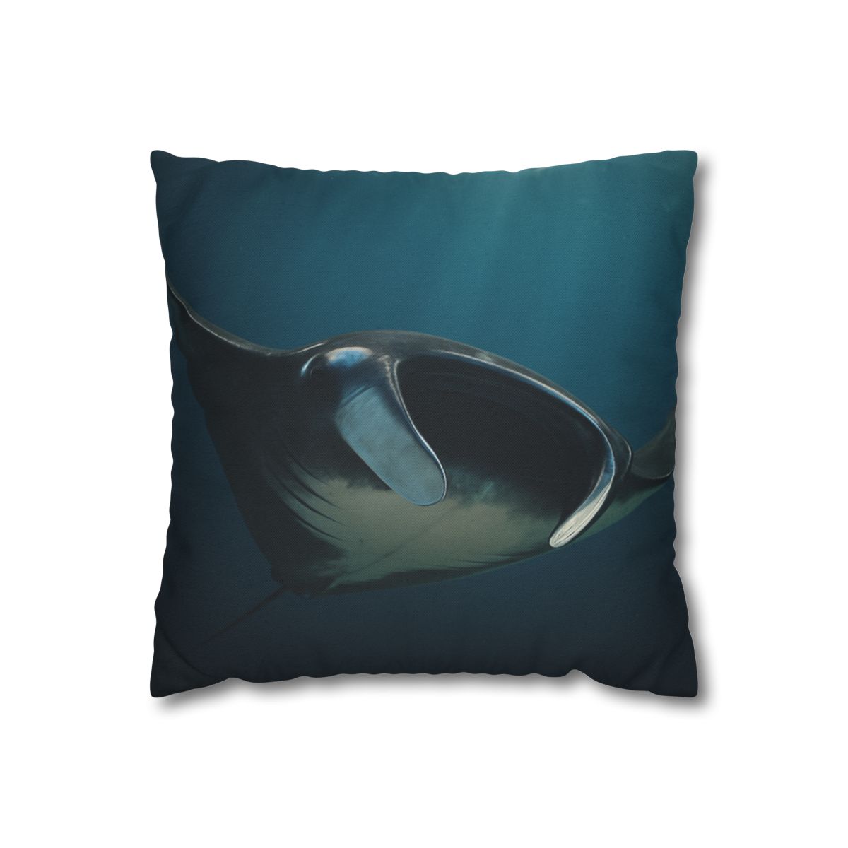 Starlit Glide Manta Ray soft cotton pillow cases