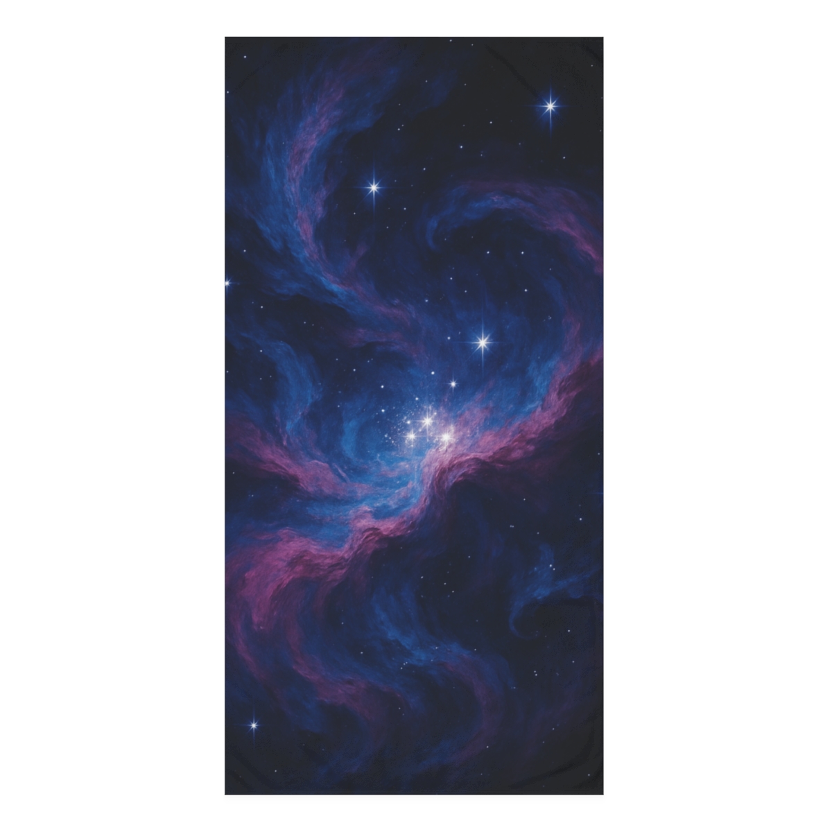 Starlit Nebula Cascade comfortable face towels