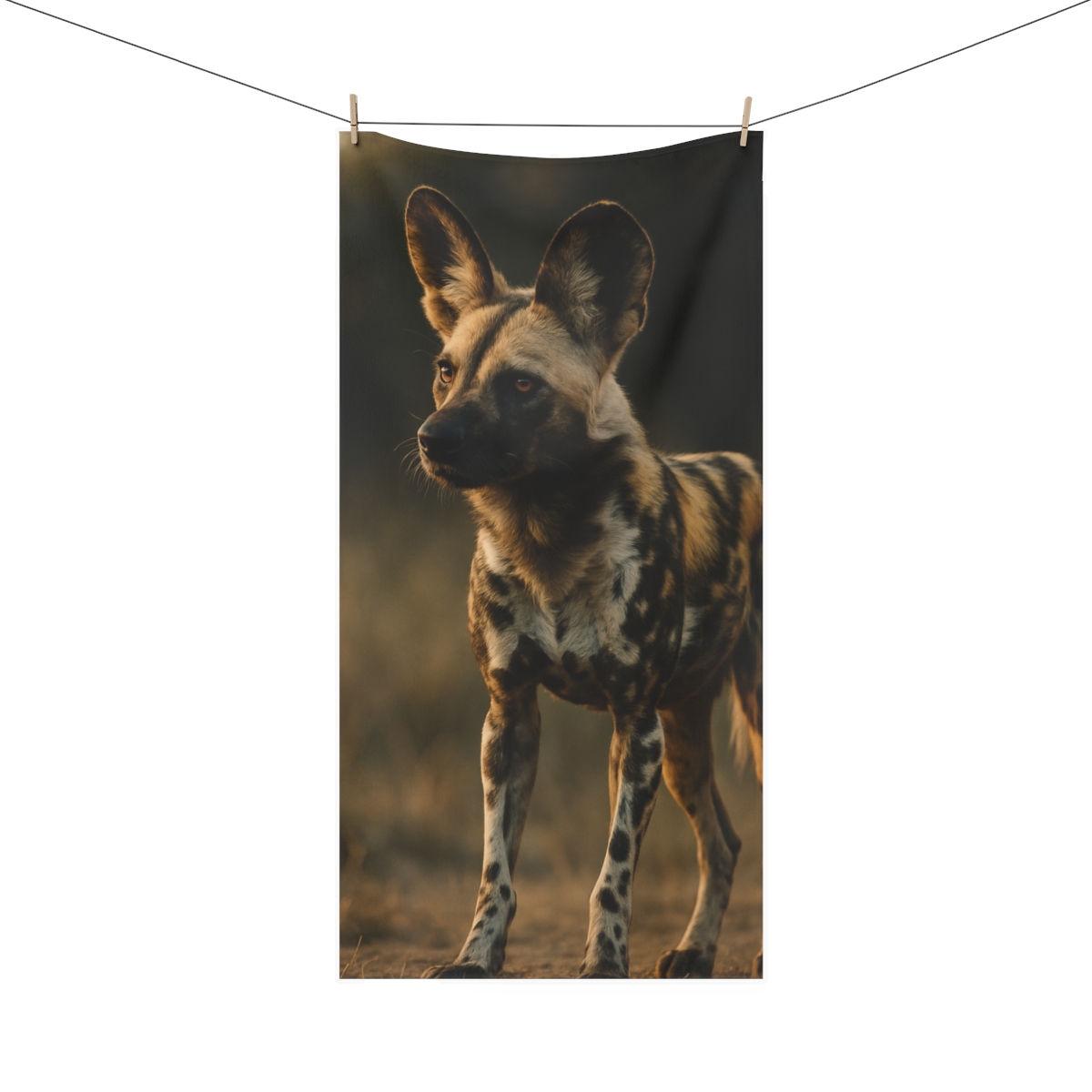 Starlit Pact African Wild Dog custom towels