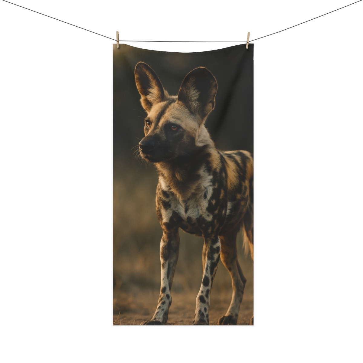 Starlit Pact African Wild Dog custom towels