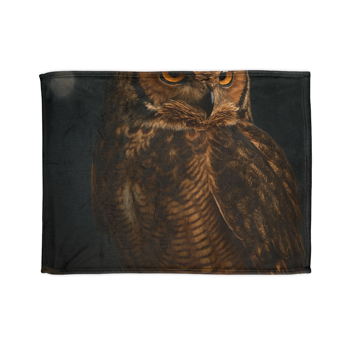 Starlit Perch Great Horned Owl warm winter blankets