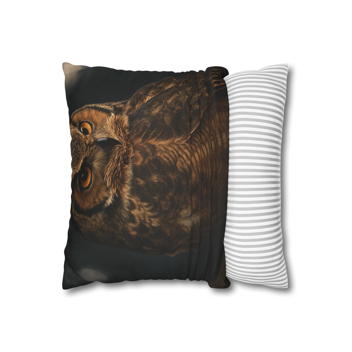 Starlit Perch Great Horned Owl soft cotton pillow cases