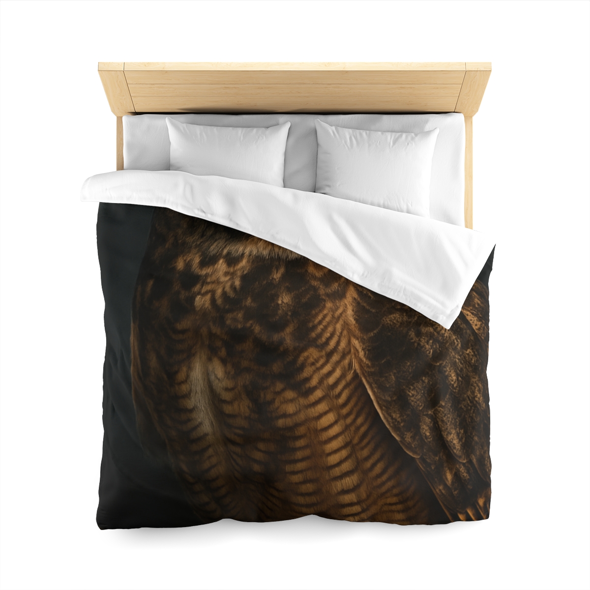 Starlit Perch Great Horned Owl trendy bedroom duvets