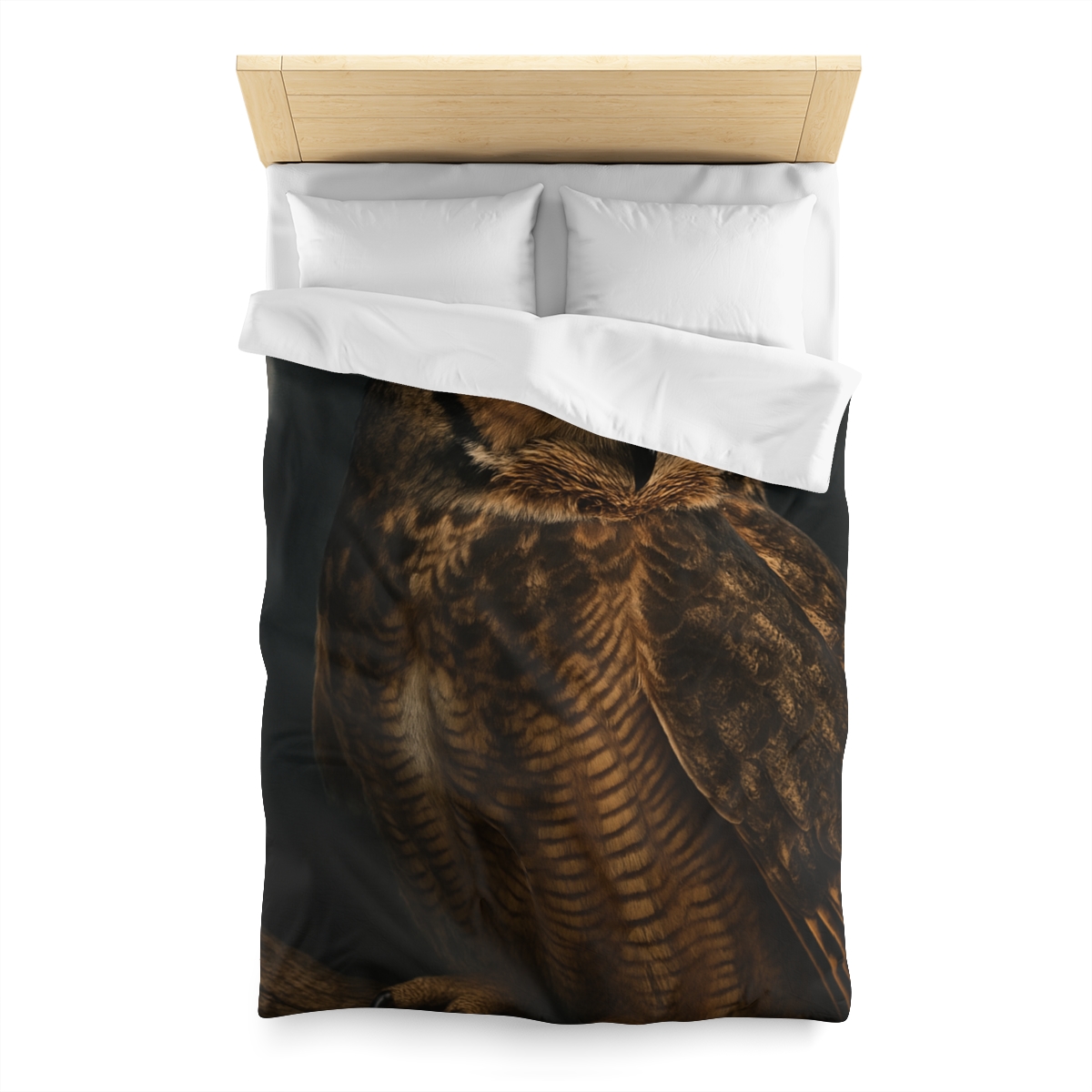 Starlit Perch Great Horned Owl trendy bedroom duvets