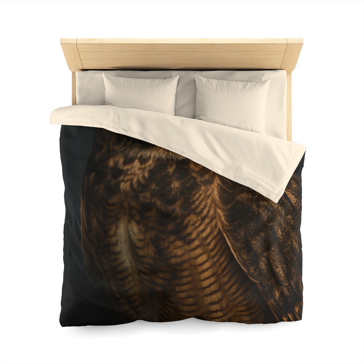 Starlit Perch Great Horned Owl trendy bedroom duvets