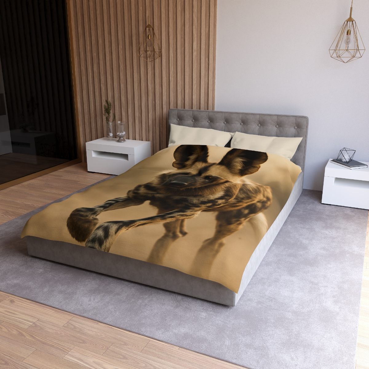 Starlit Scout African Wild Dog unique patterned duvets