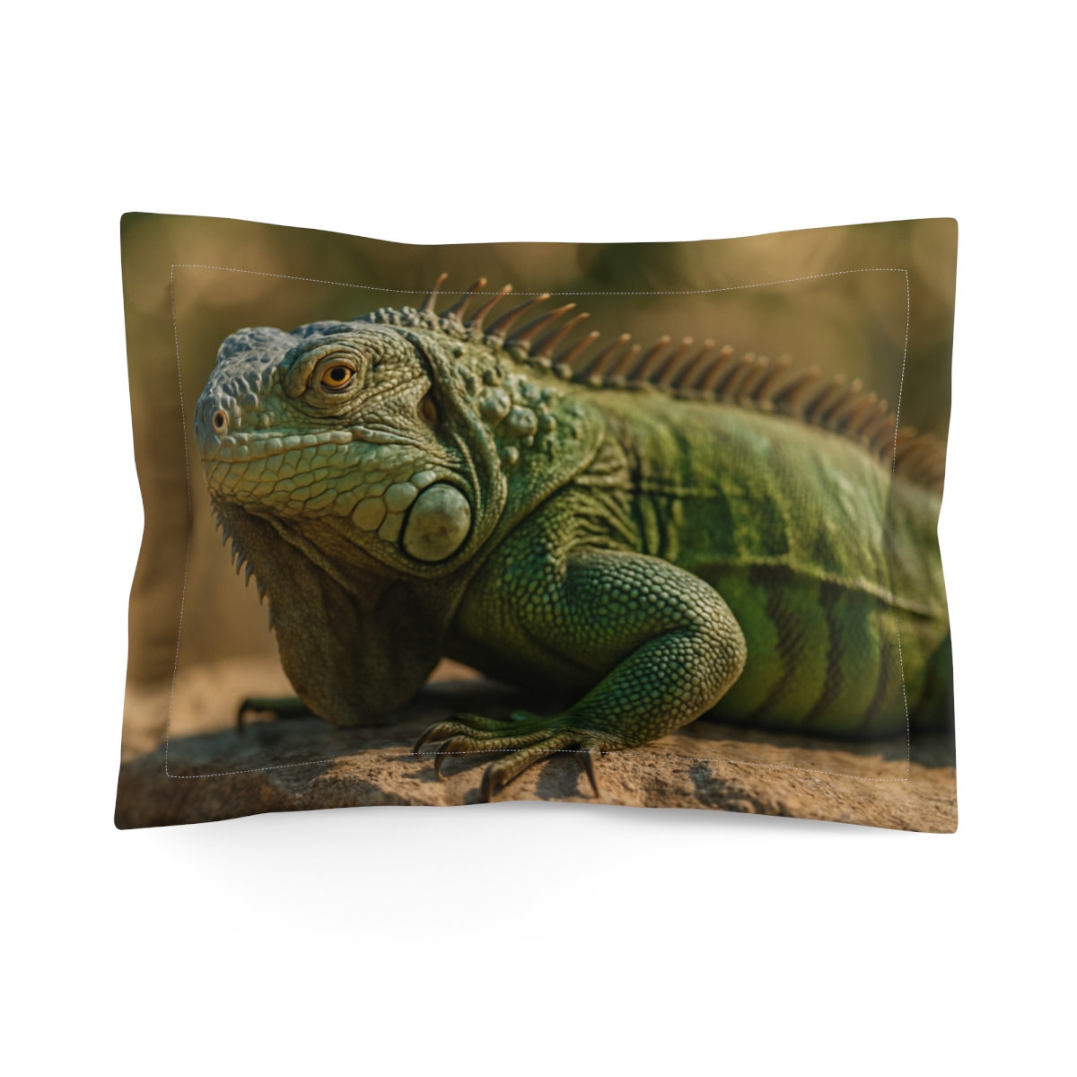 Starlit Sentinel Green Iguana custom pillows