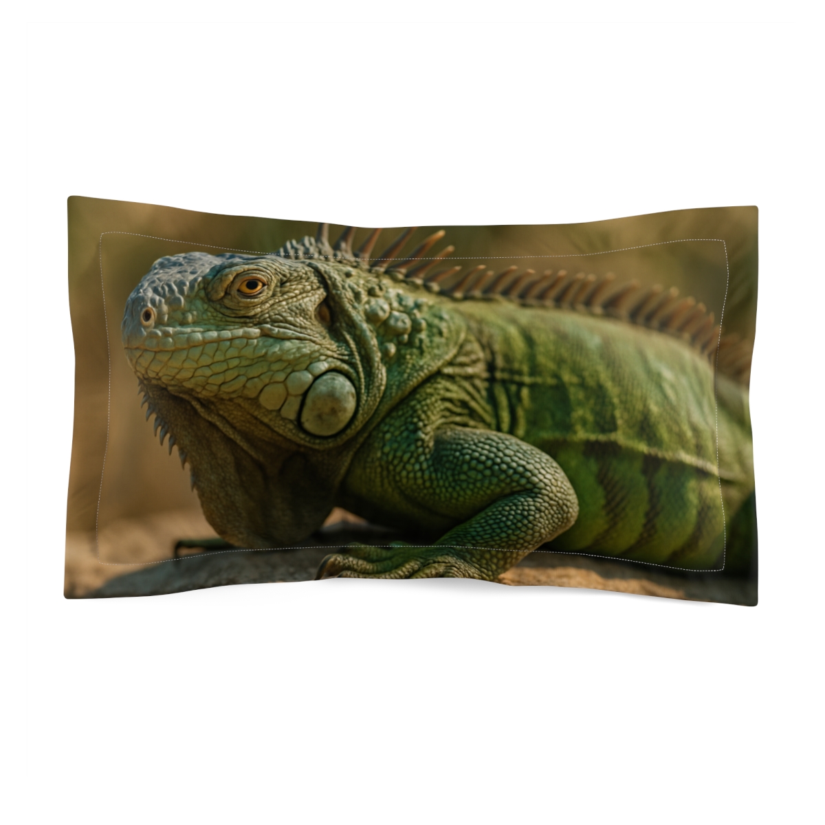 Starlit Sentinel Green Iguana custom pillows
