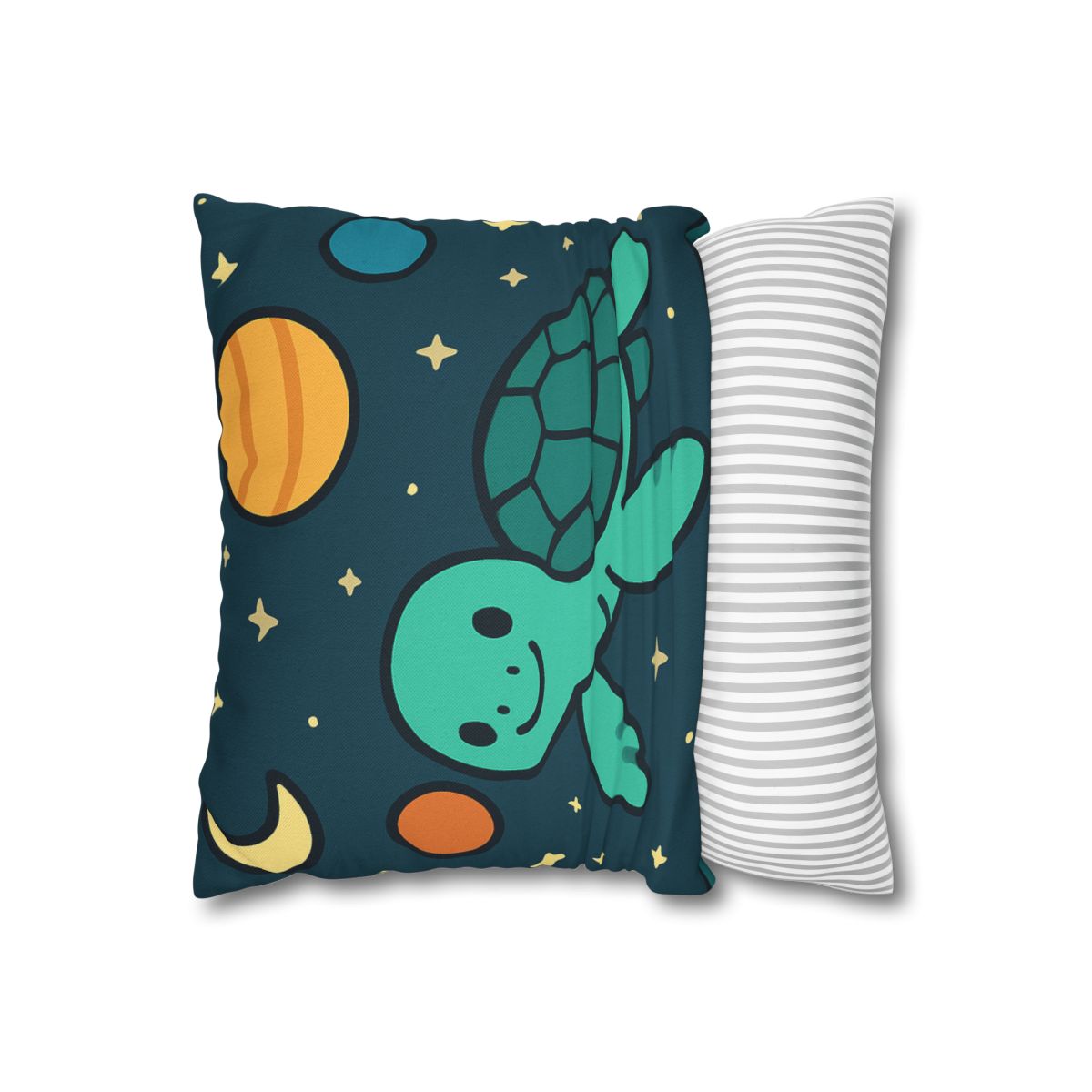 Starlit Space Turtle designer print pillow cases