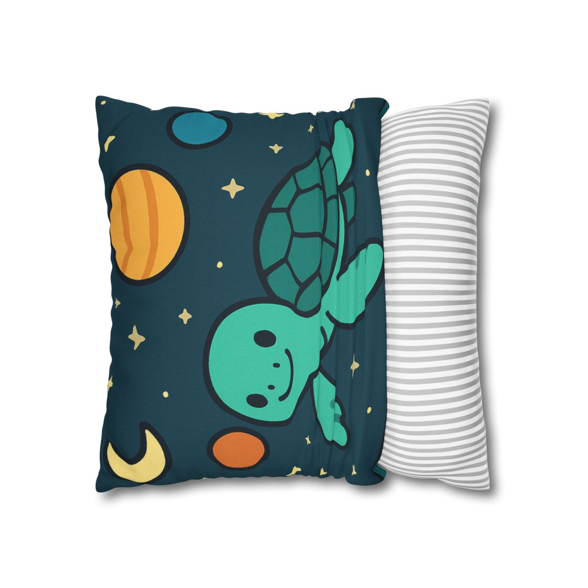 Starlit Space Turtle designer print pillow cases