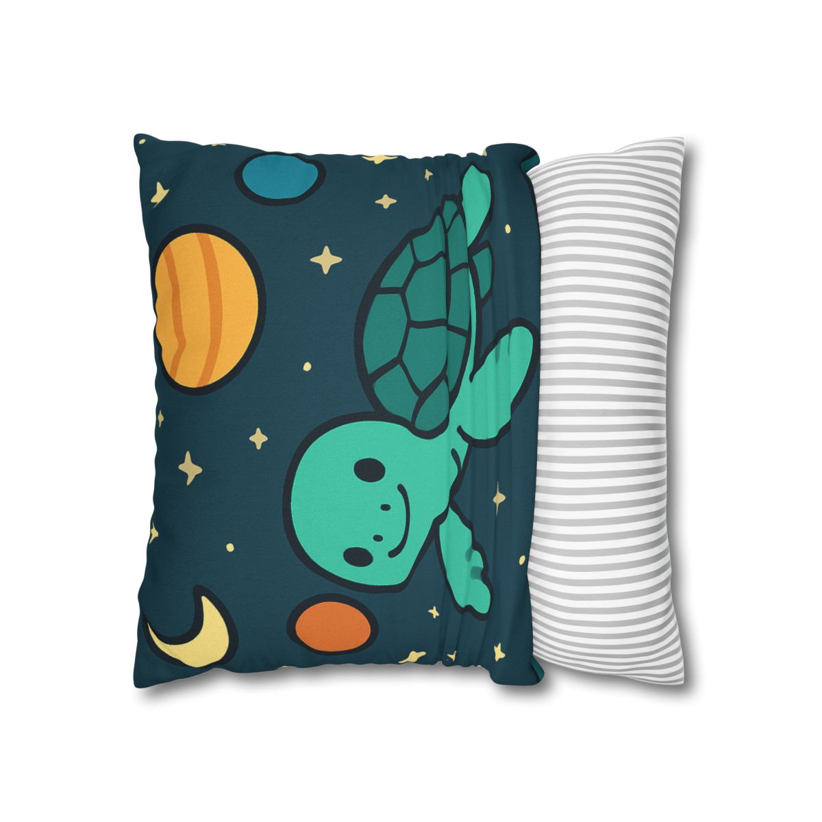 Starlit Space Turtle designer print pillow cases