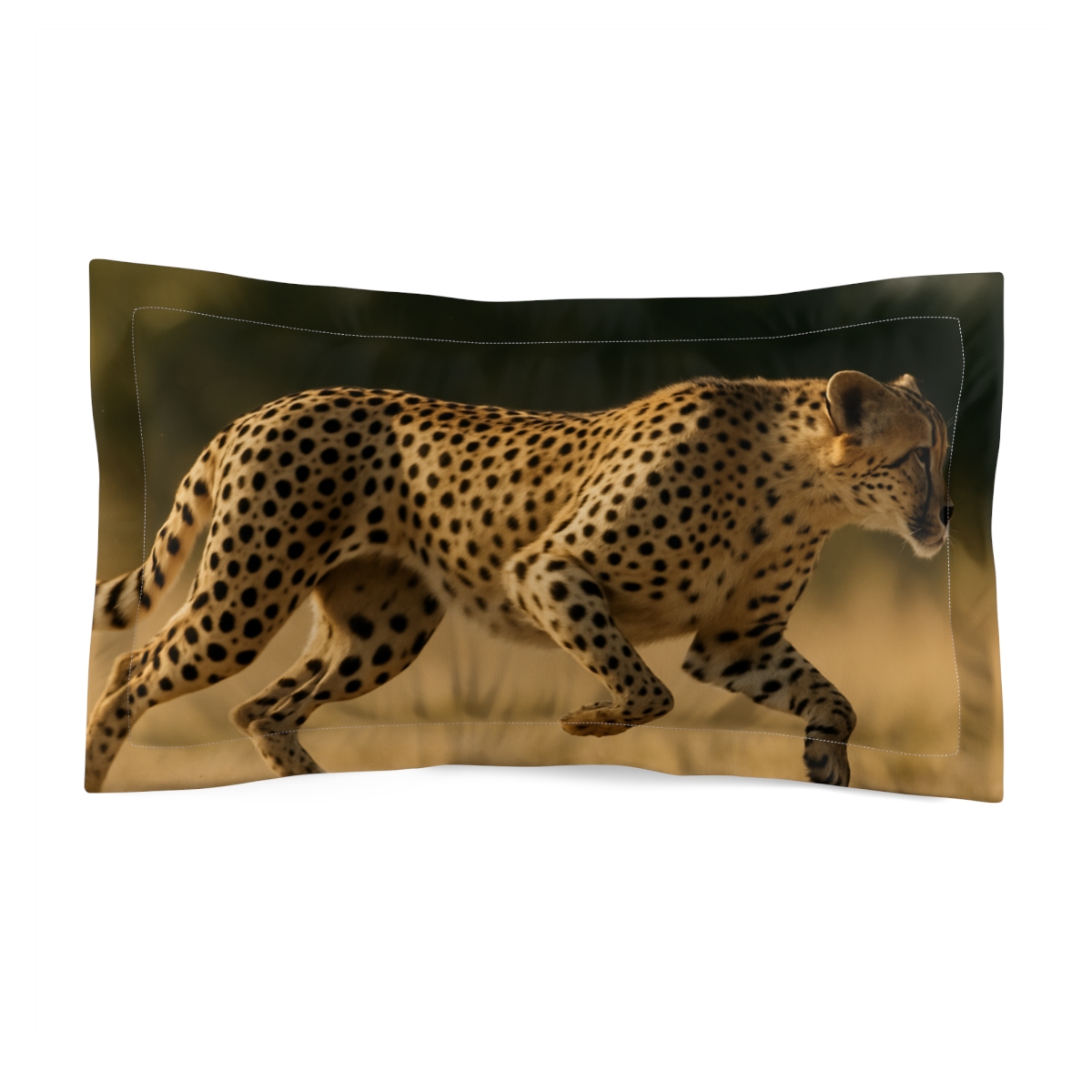 Starlit Sprint Cheetah unique shape pillows