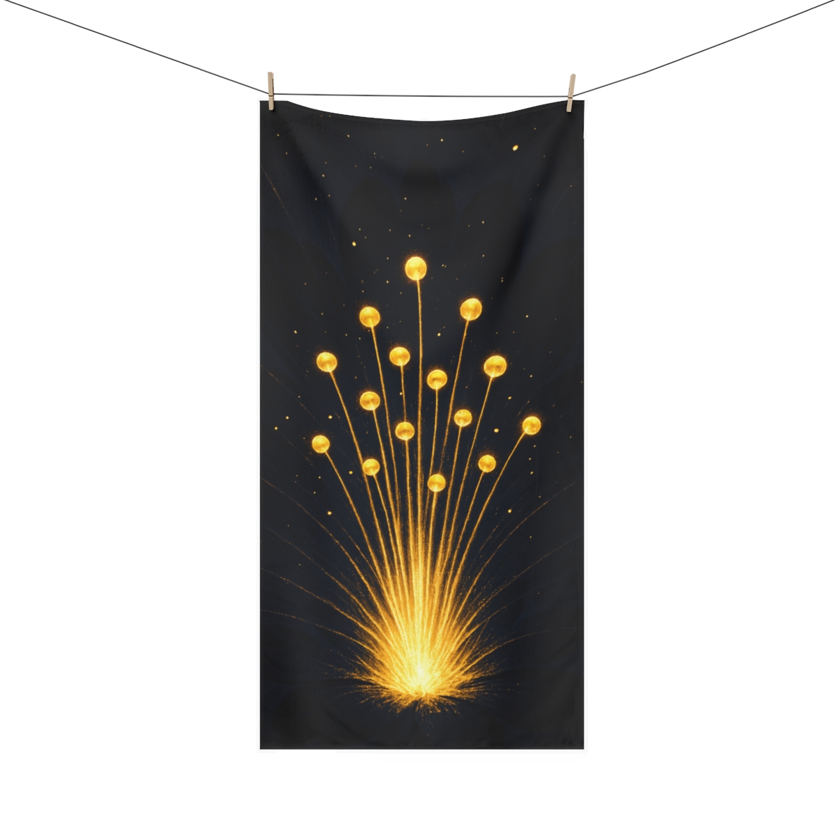 Starlit Stamen Burst unique gift towels