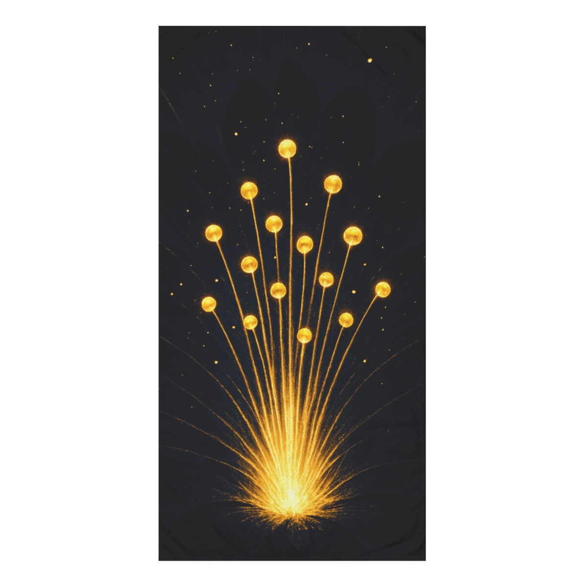 Starlit Stamen Burst unique gift towels