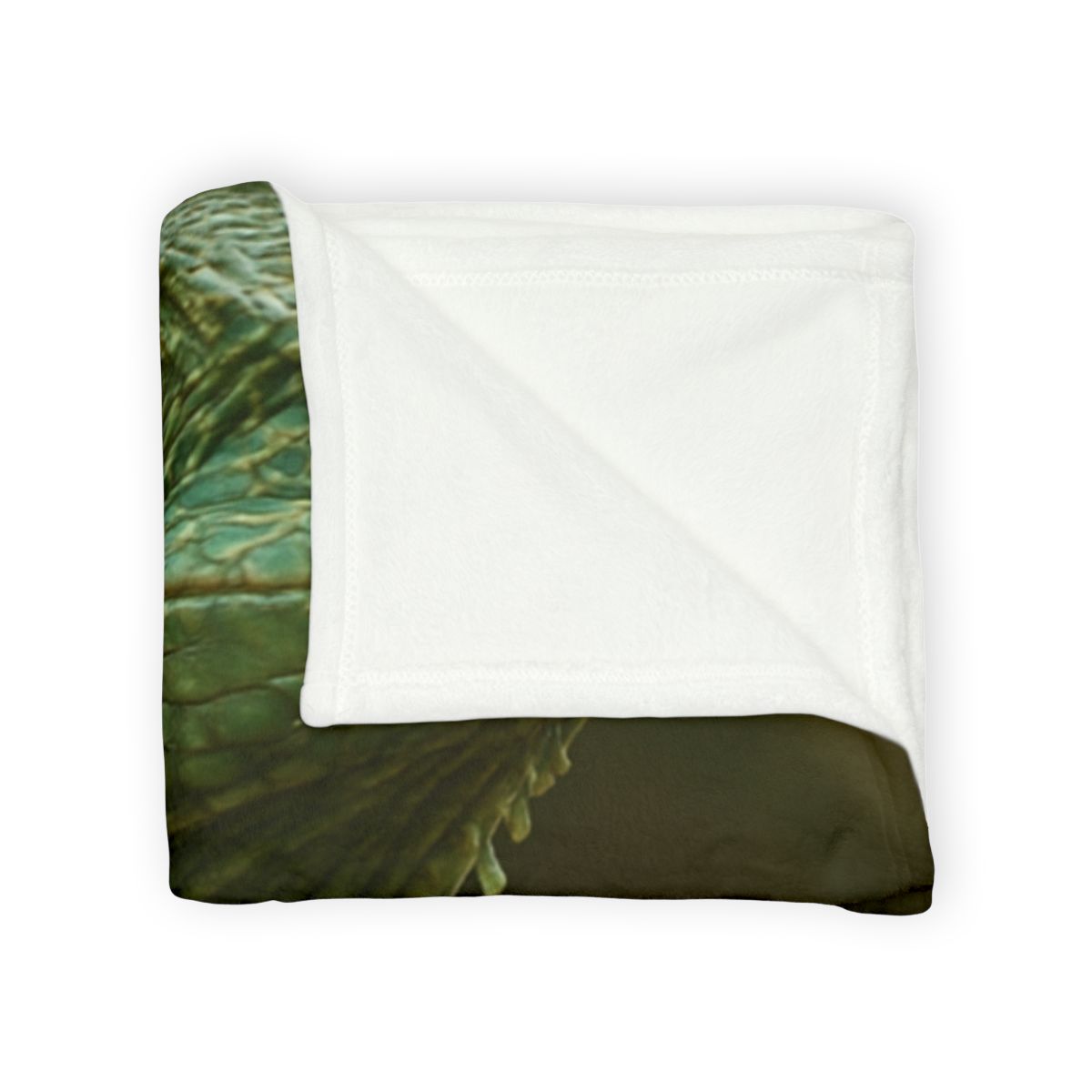 Starlit Stillness Green Iguana designer printed blankets