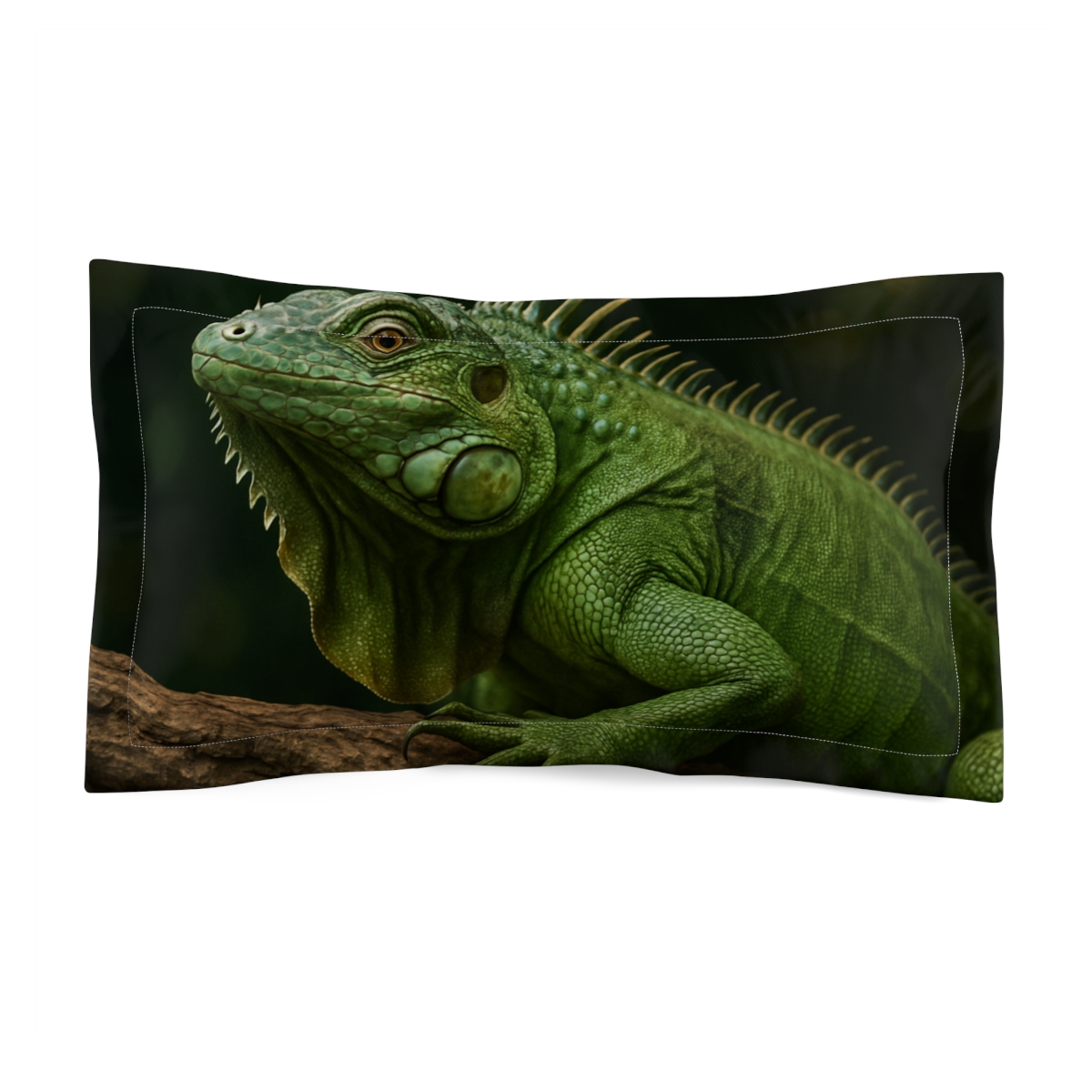 Starlit Stillness Green Iguana comfortable bed pillows